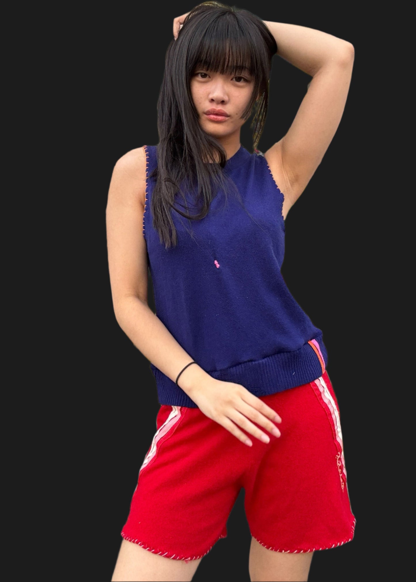 Blue Cashmere Tank