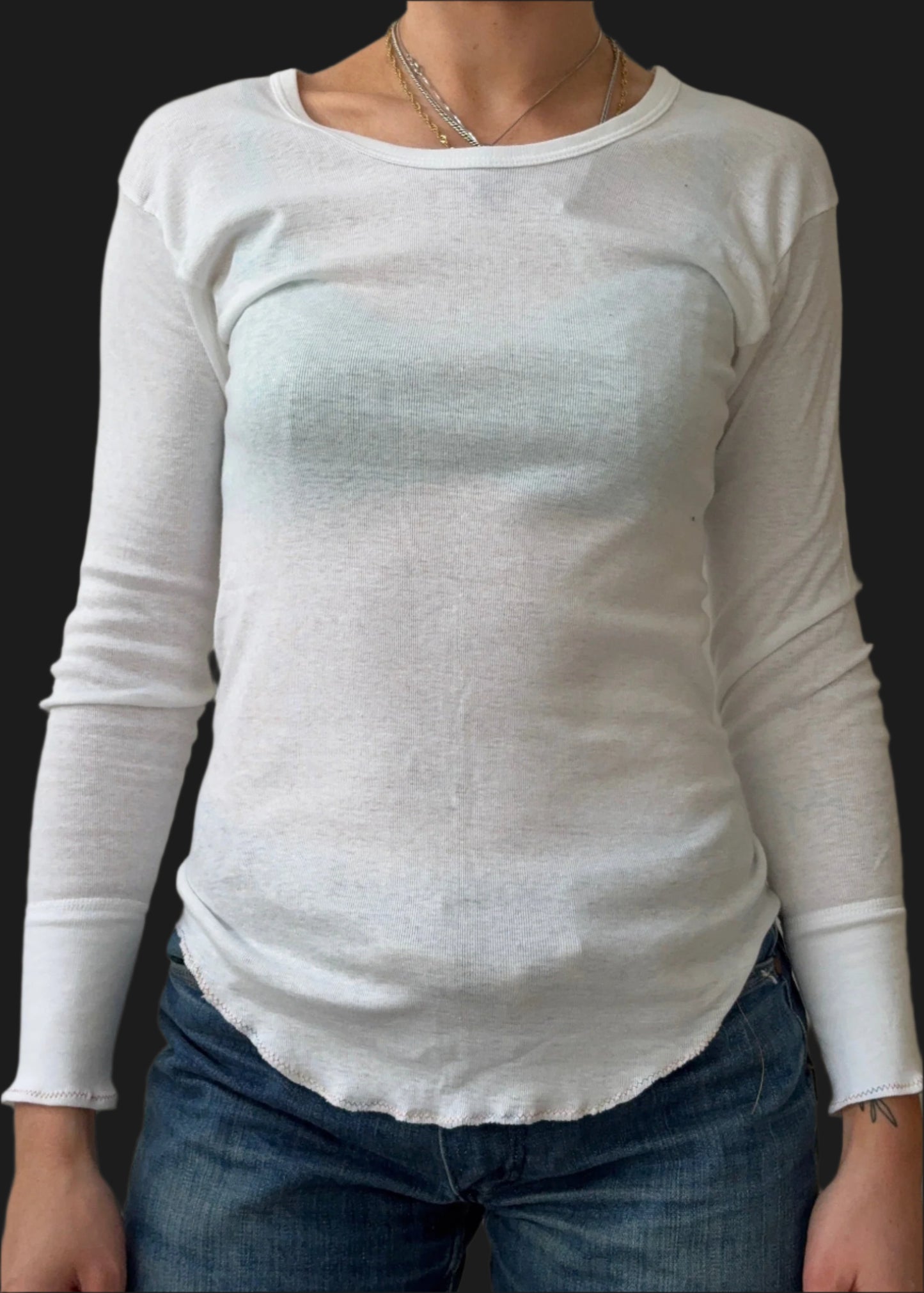 Long Sleeve White T Shirt