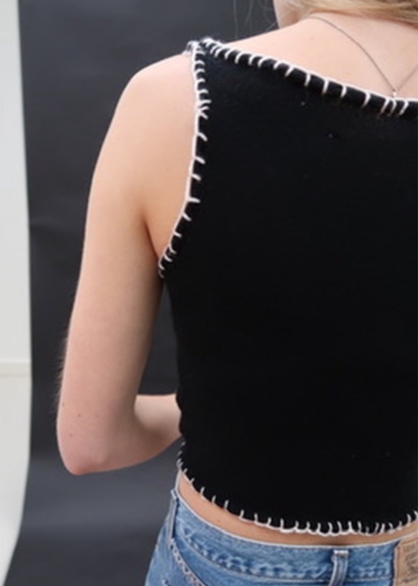 Black Cashmere Tank