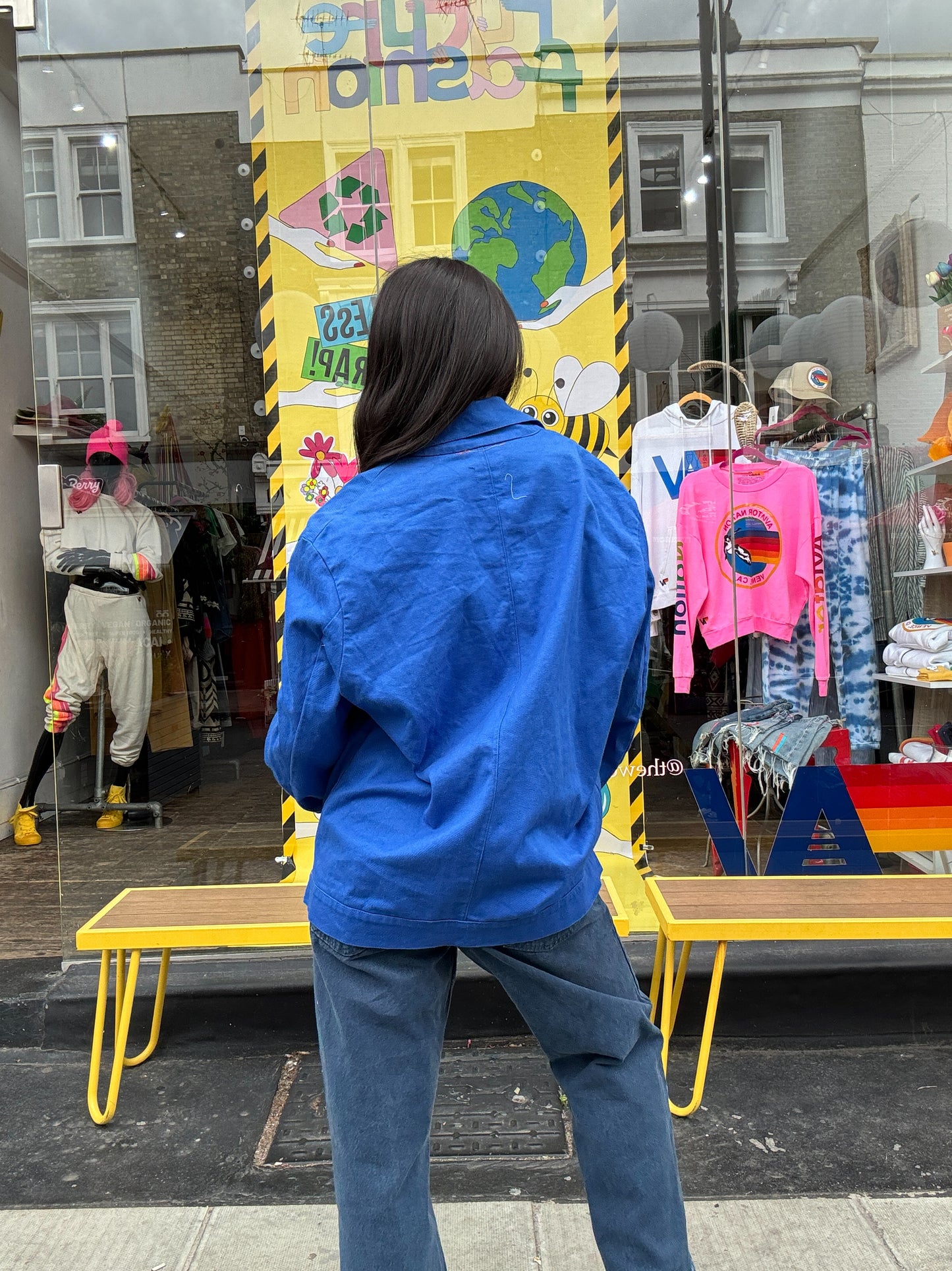 Unisex Blue Workwear Jacket