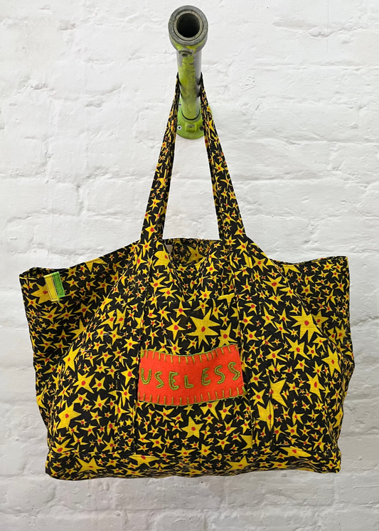 Abstract Star Print Tote Bag