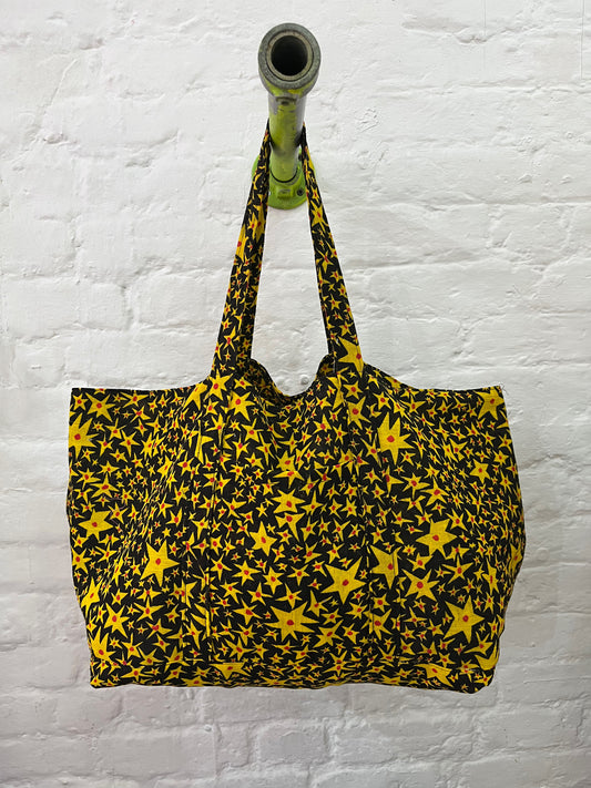 Abstract Star Print Tote Bag