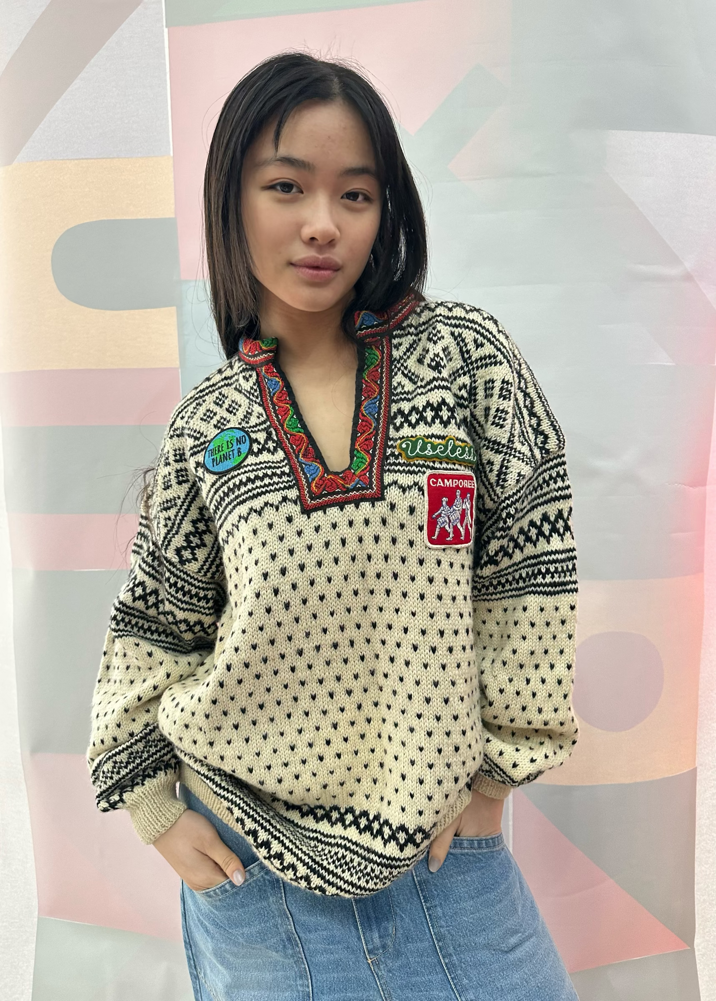 Patched Vintage Knit