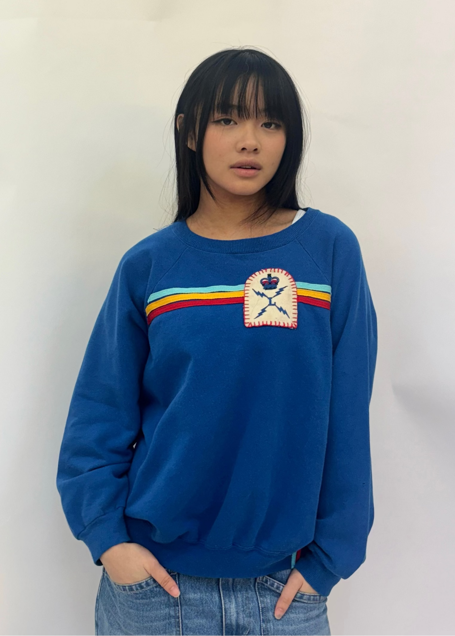 Blue Stripe Sweatshirt
