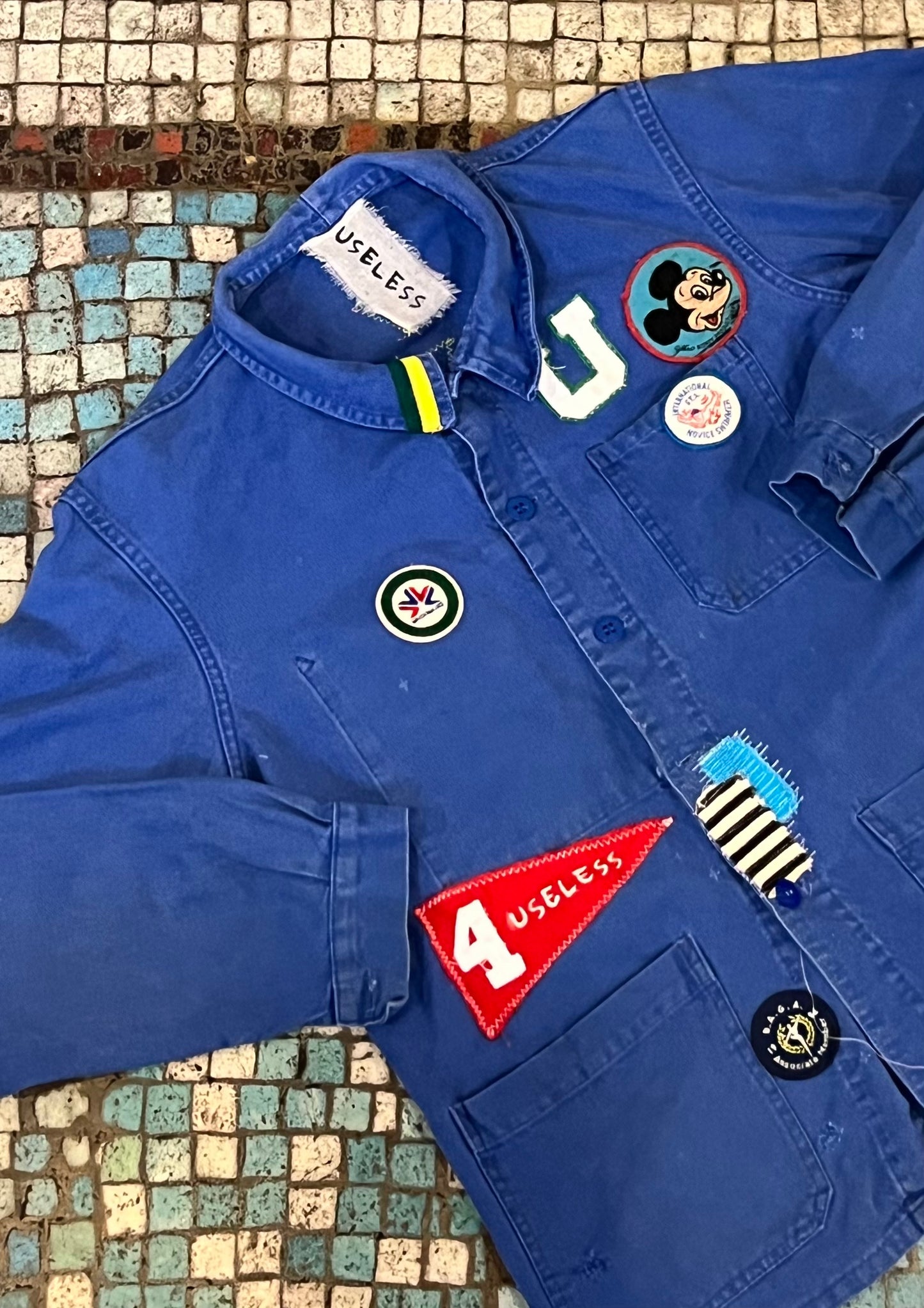 051 Upcycled French Workwear Jacket Mickey