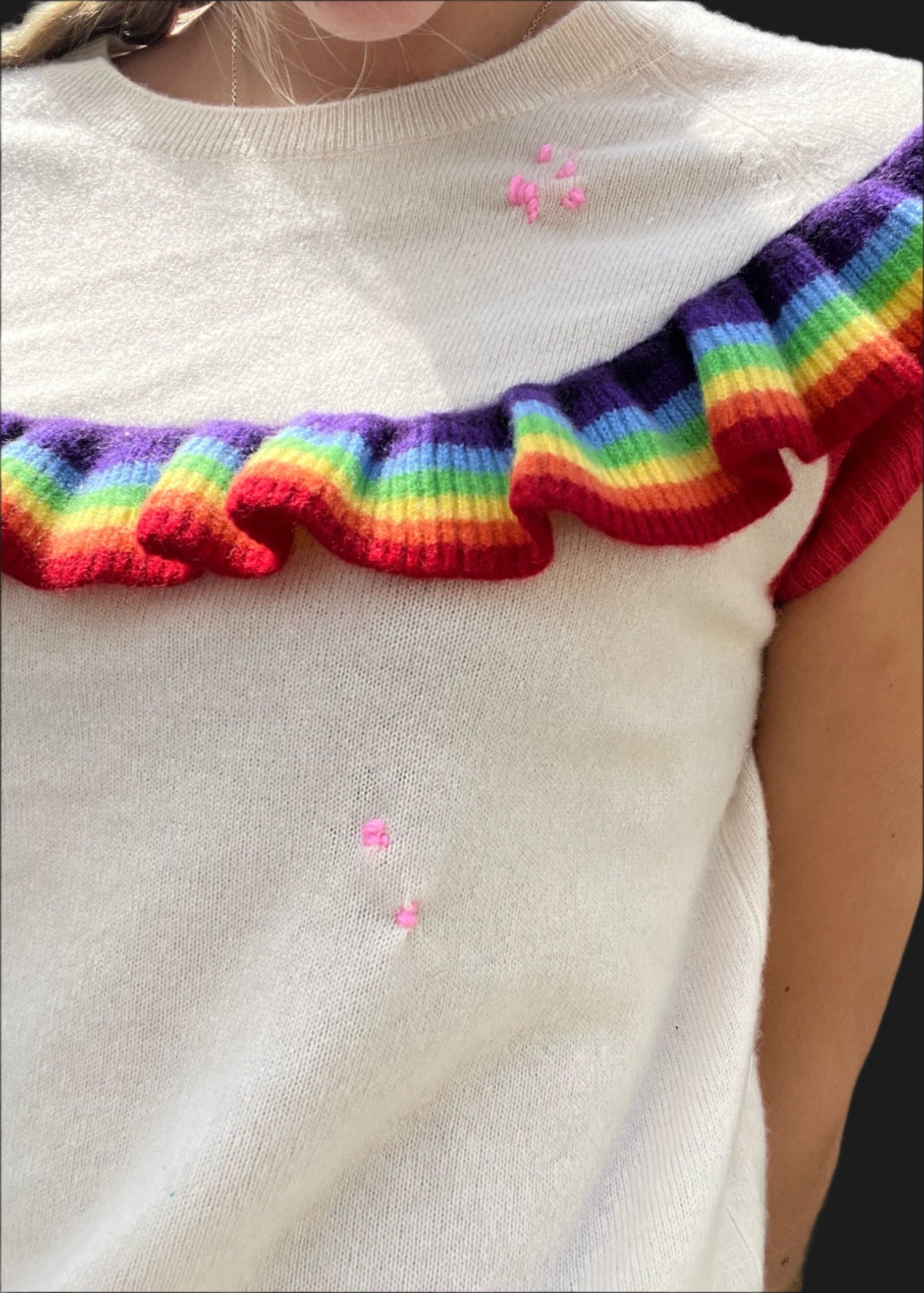 Cashmere Frill Top