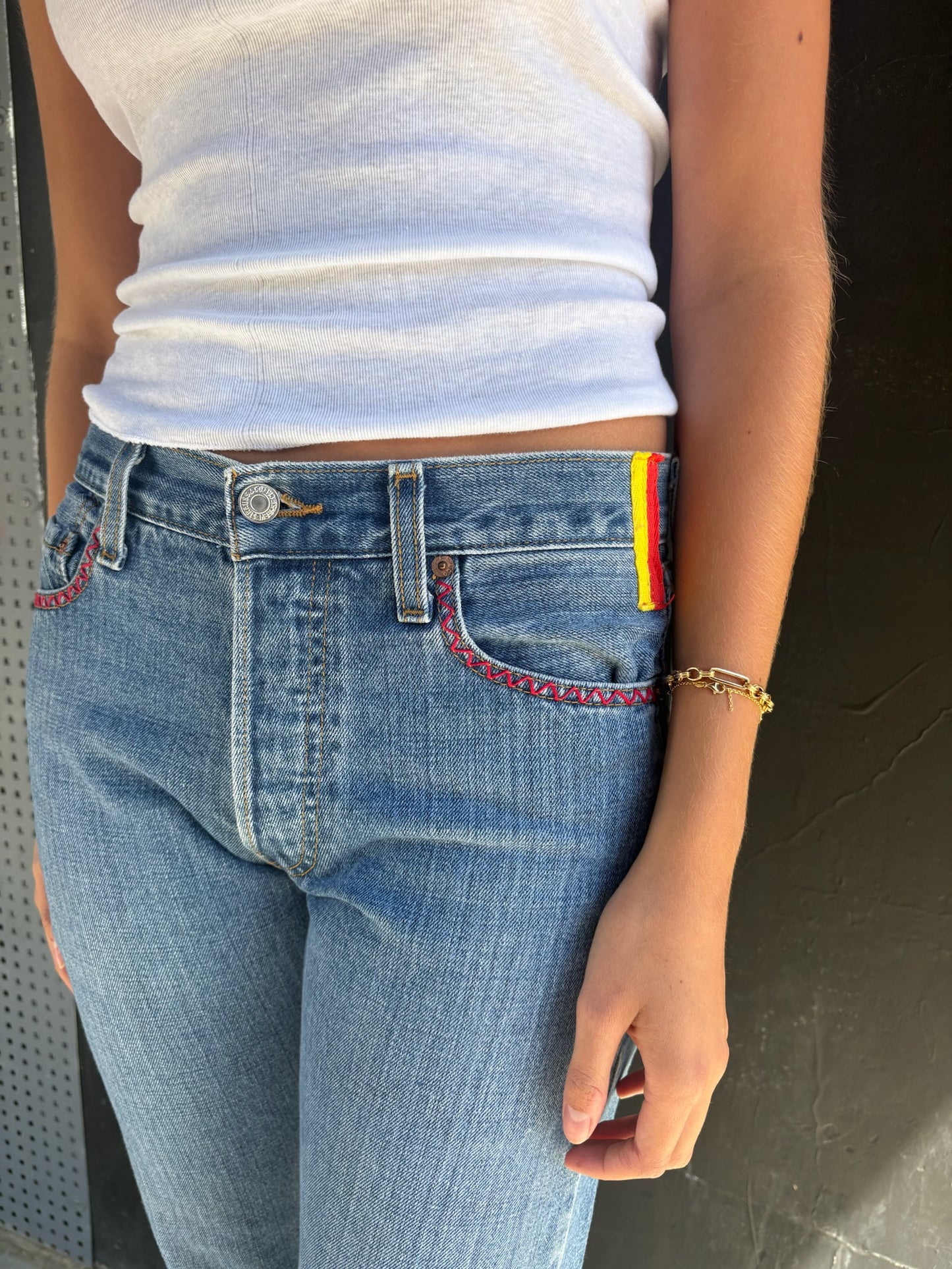 Vintage Levi's 501s with Yellow and Red Tabs