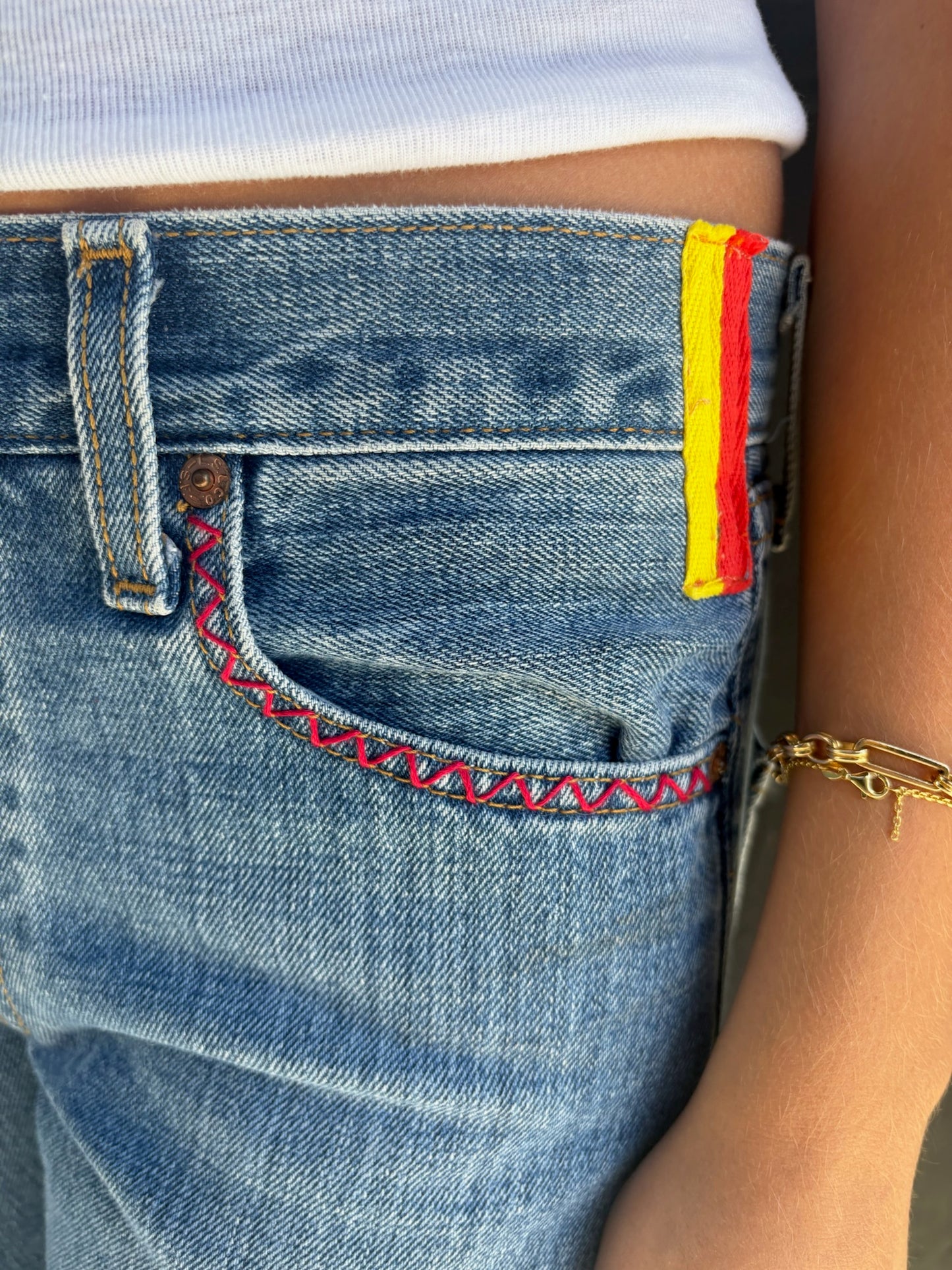 Vintage Levi's 501s with Yellow and Red Tabs