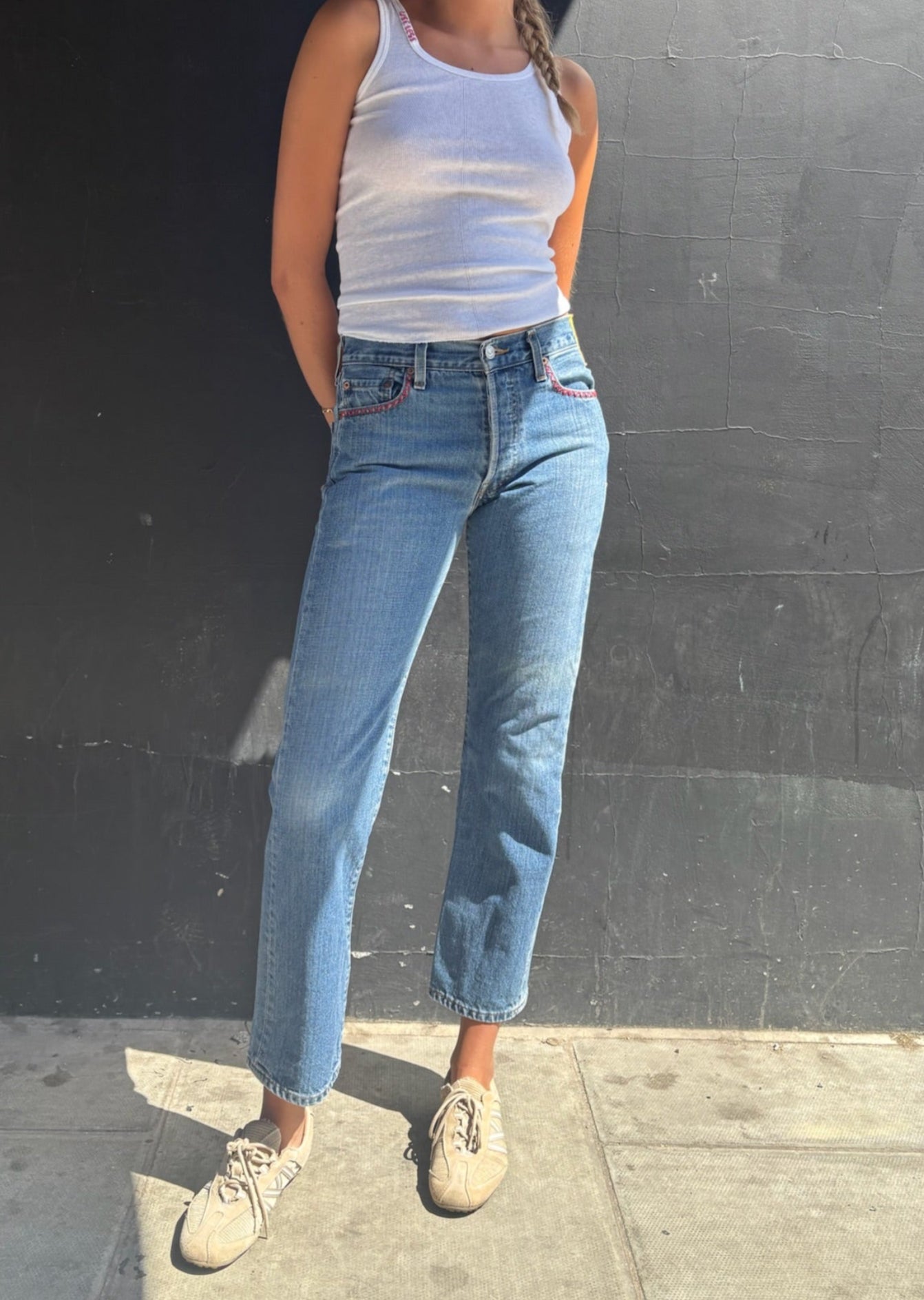 Vintage Levi's 501s with Yellow and Red Tabs