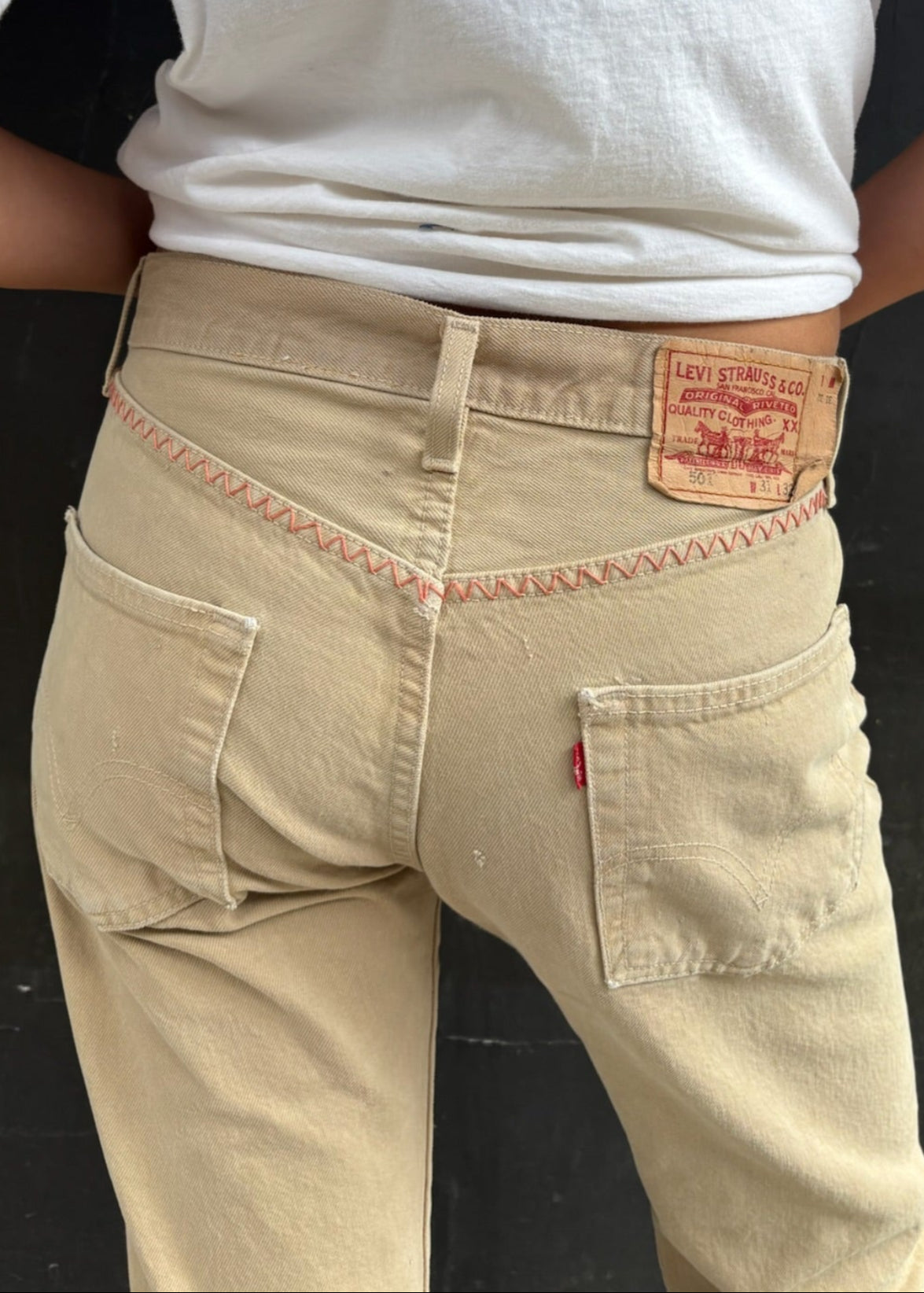 Biscuit Coloured Levi's
