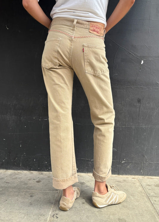 Biscuit Coloured Levi's