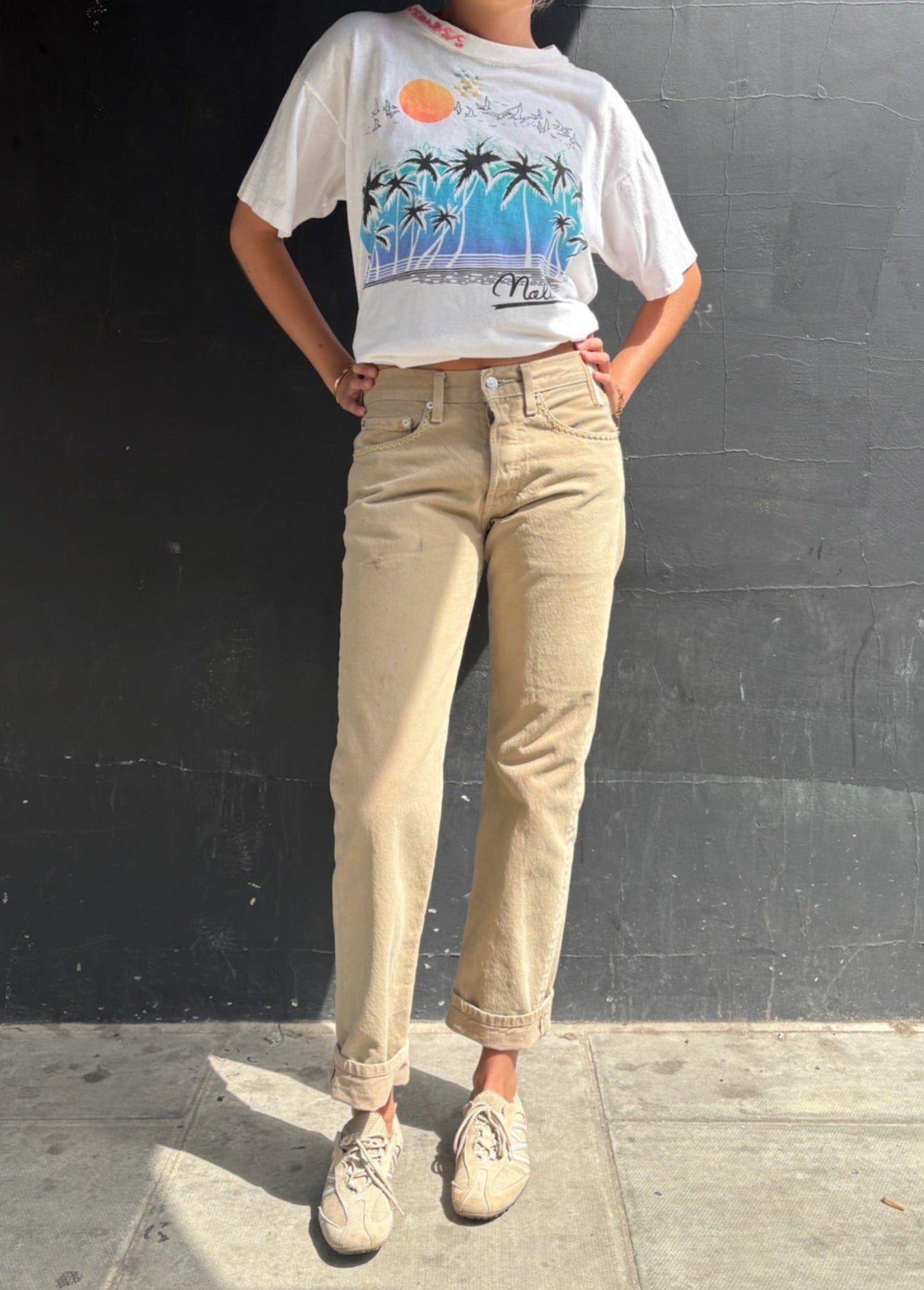 Biscuit Coloured Levi's
