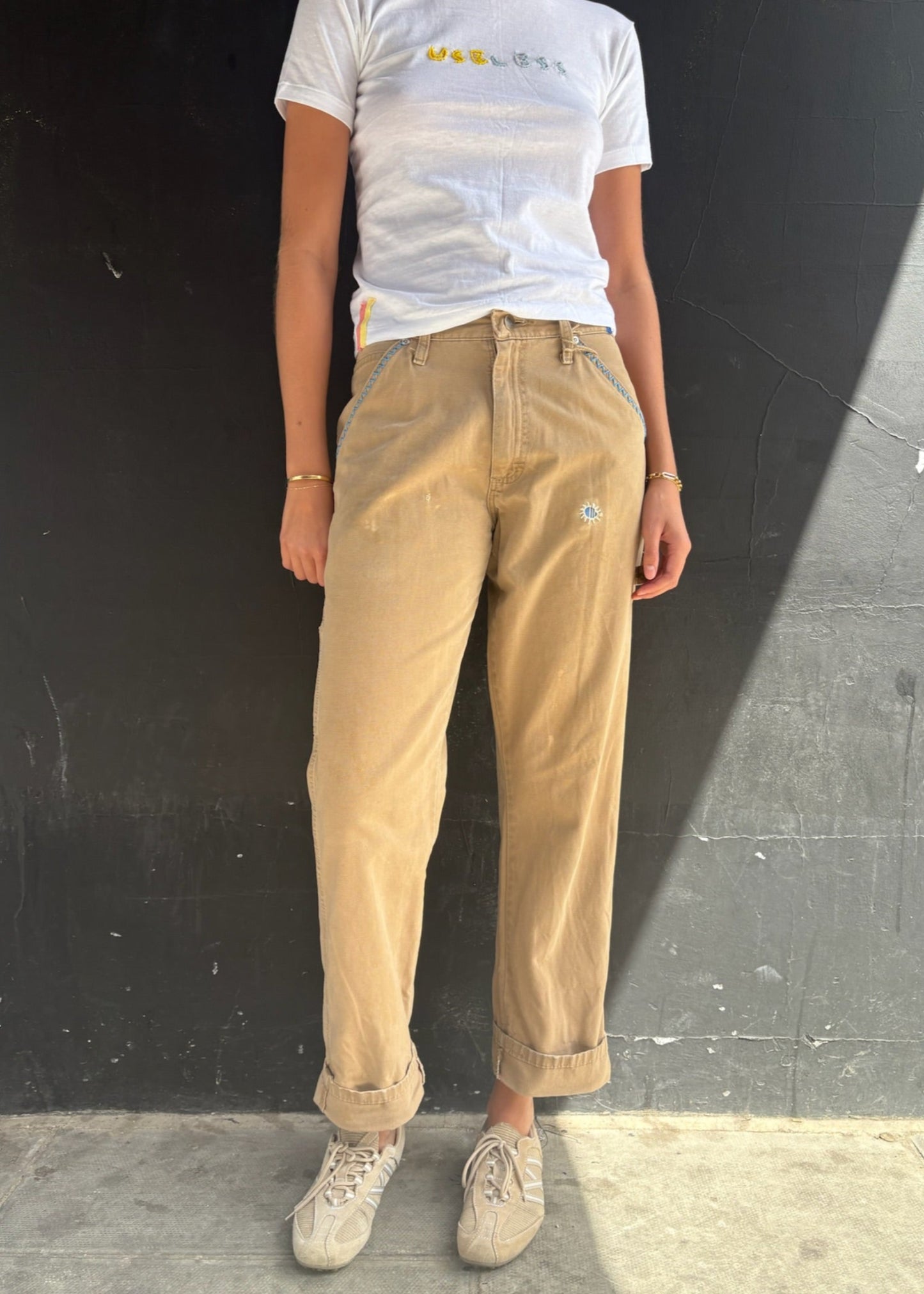 Sand Coloured Carpenter Trousers