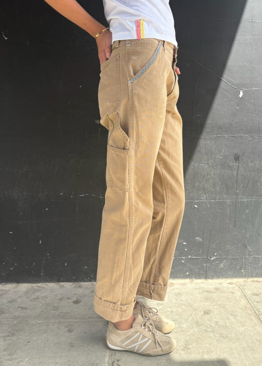 Sand Coloured Carpenter Trousers