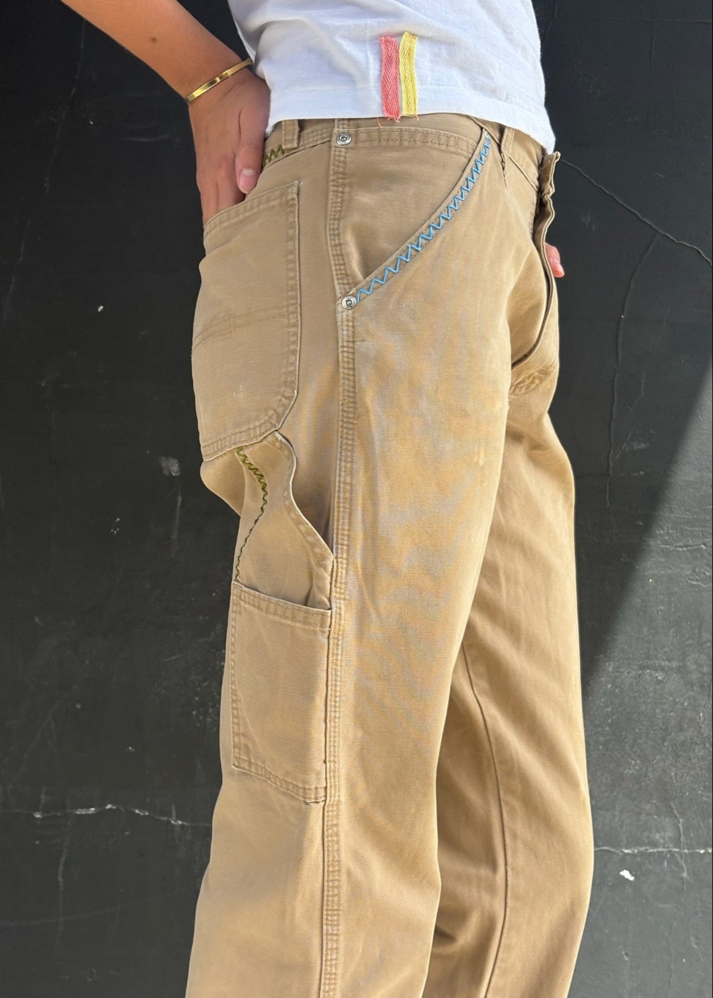 Sand Coloured Carpenter Trousers