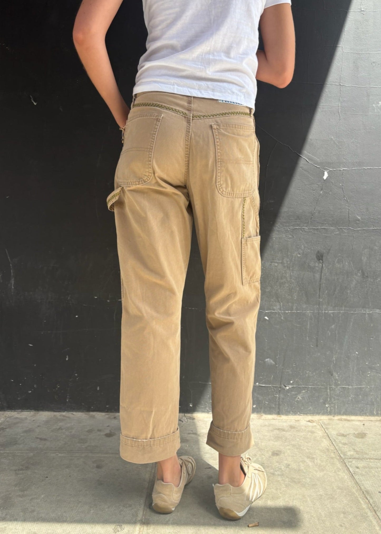 Sand Coloured Carpenter Trousers