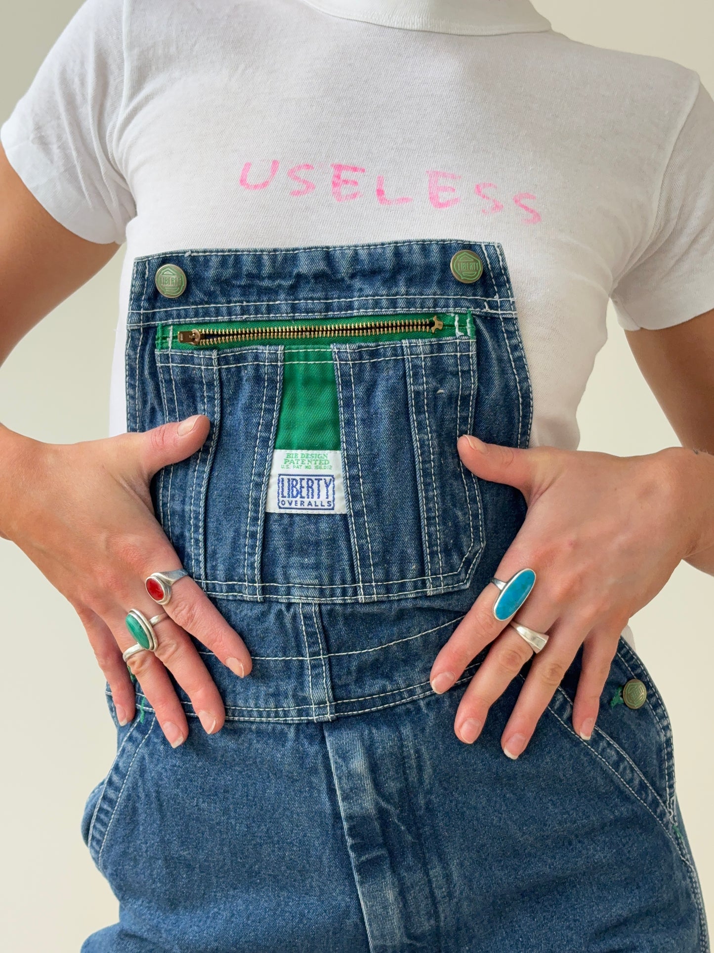 Patched overalls