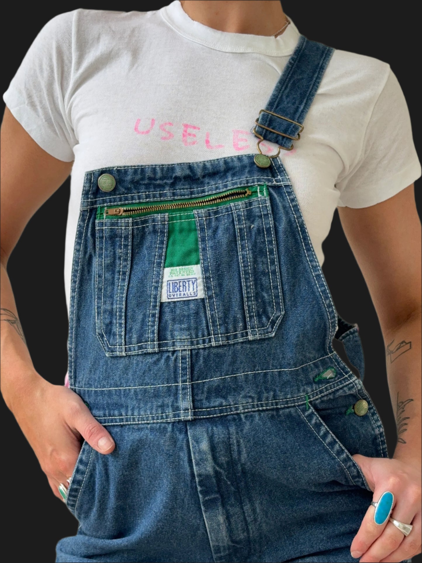 Patched overalls