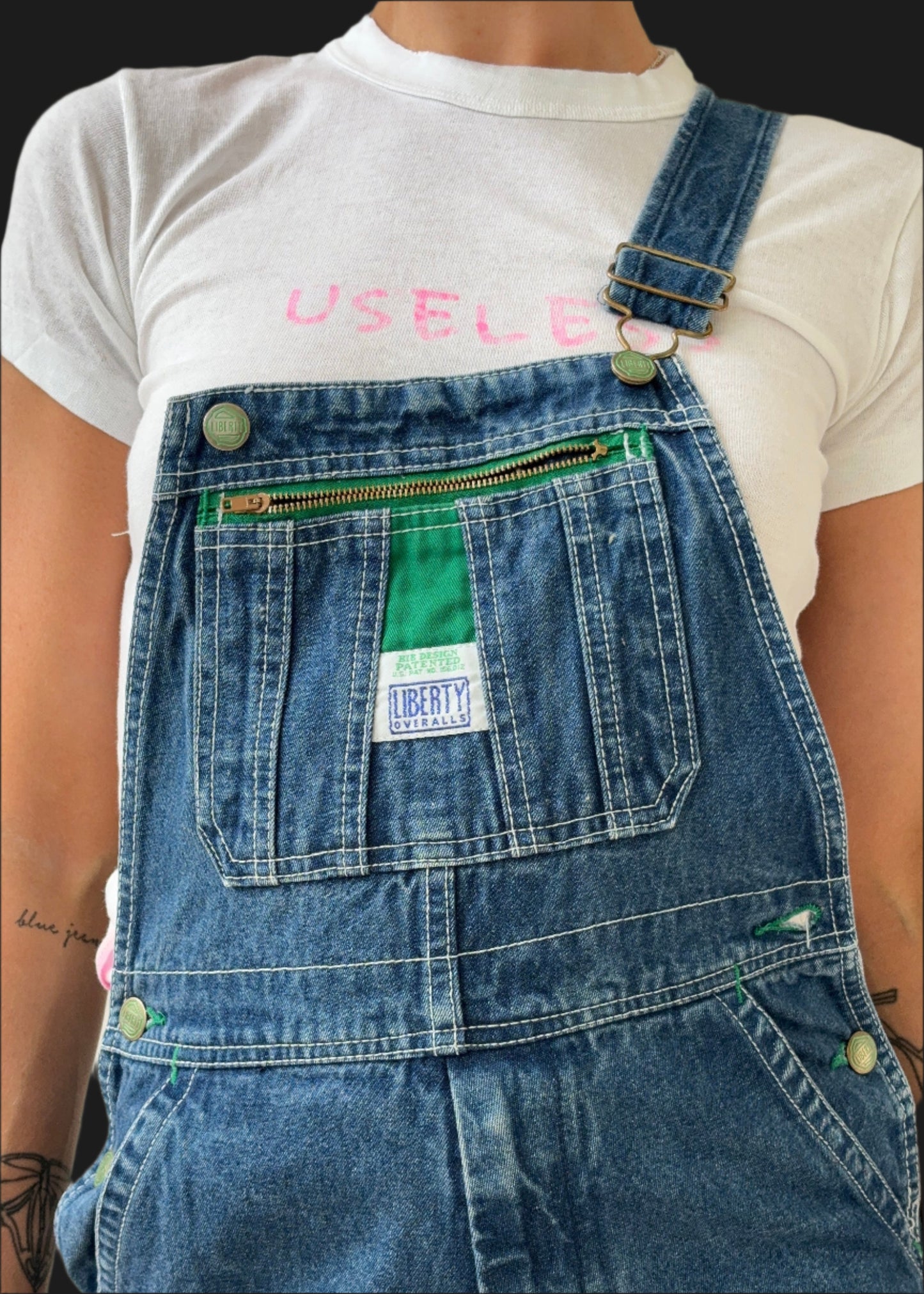 Patched overalls