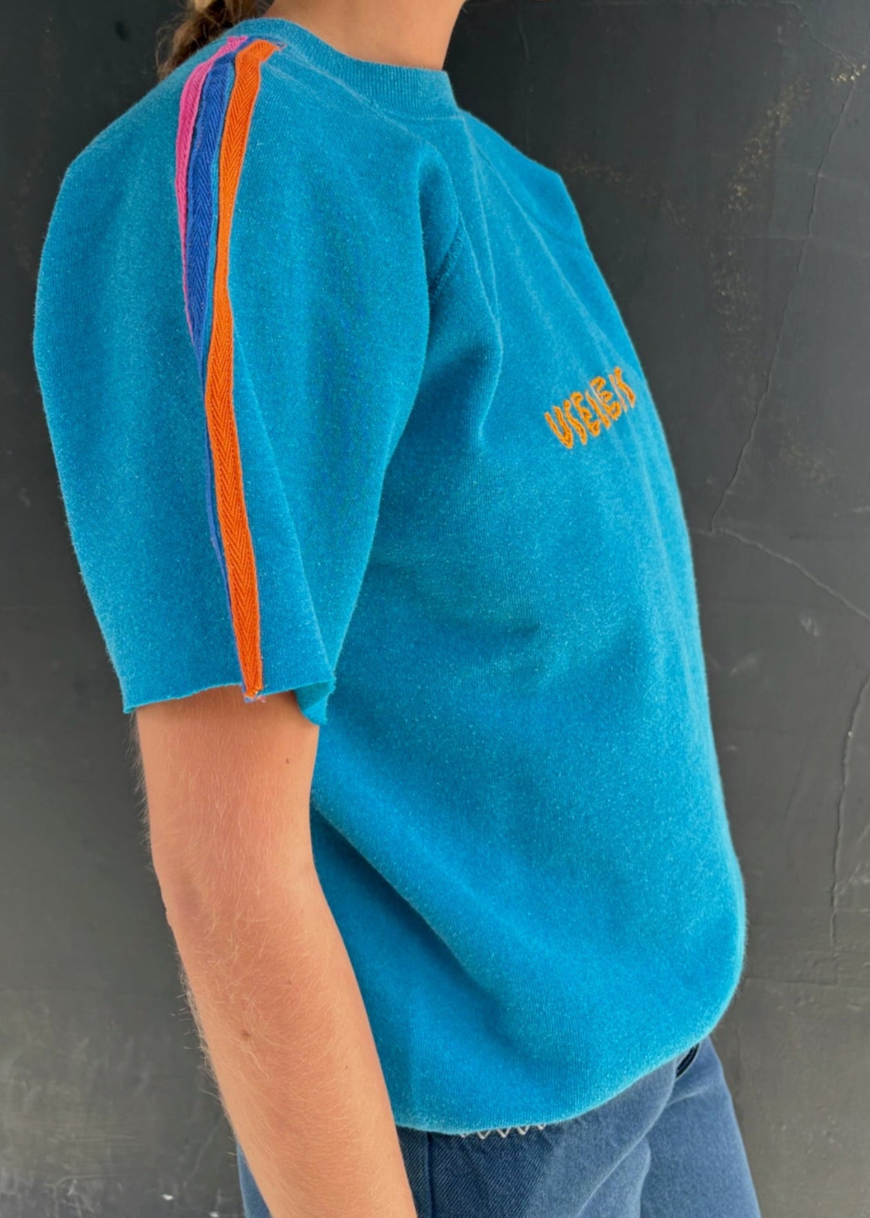 Teal Short Sleeve Sweat