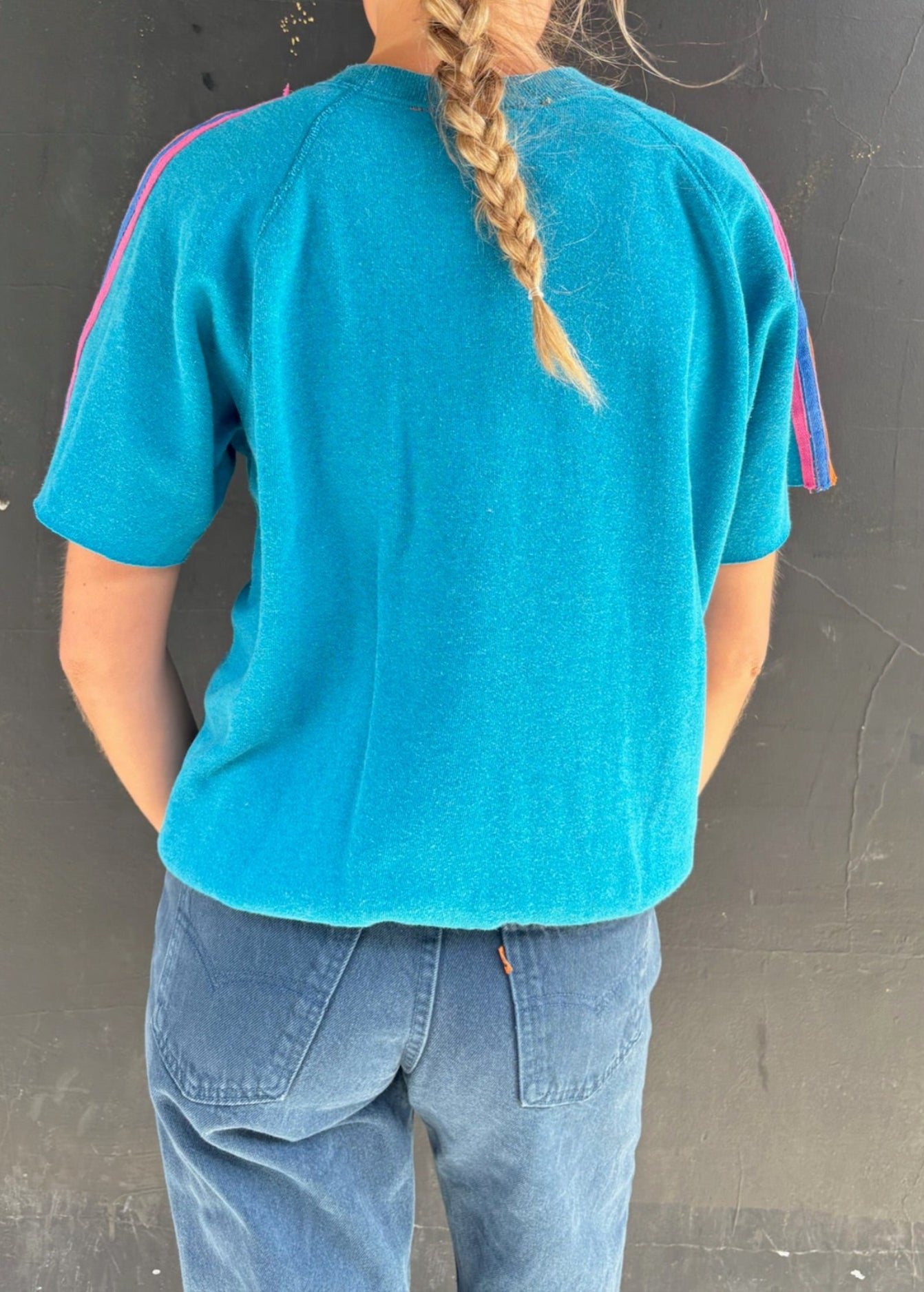 Teal Short Sleeve Sweat