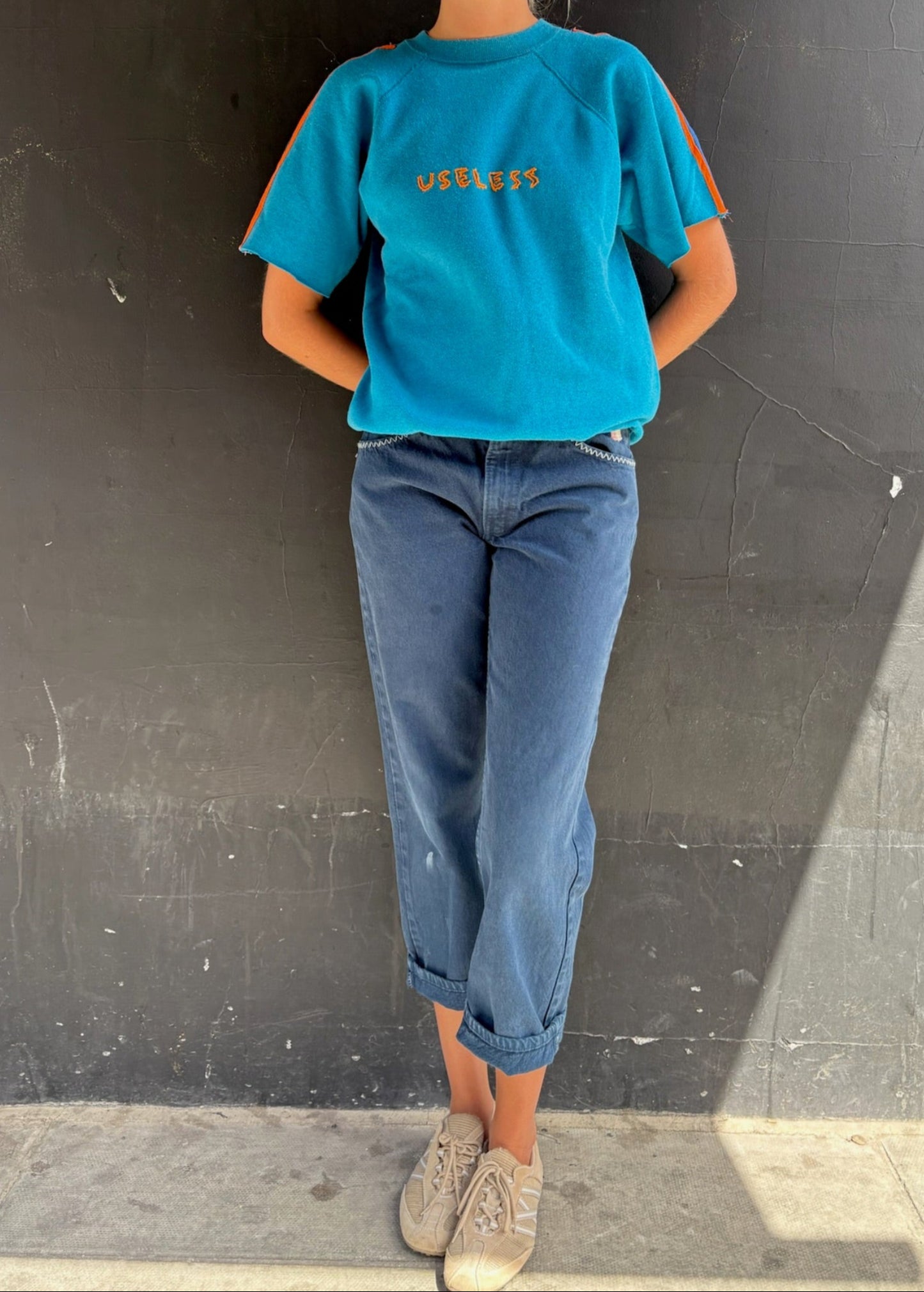 Teal Short Sleeve Sweat