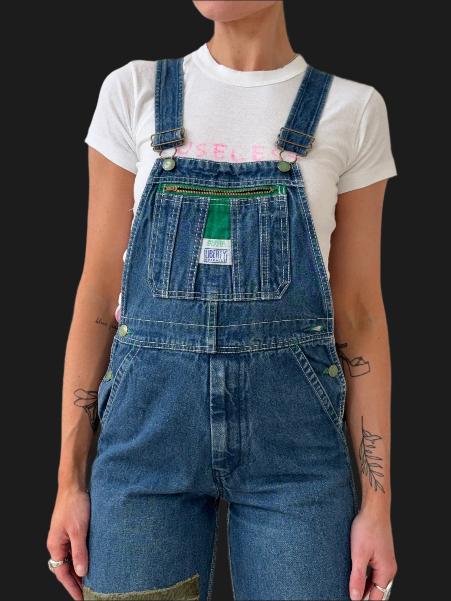 Patched overalls