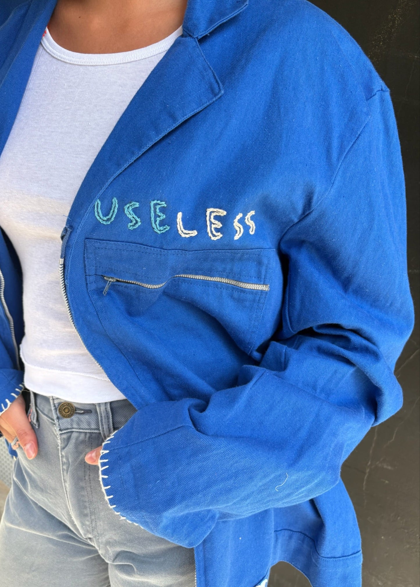 Unisex Blue Workwear Jacket