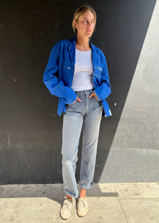 Unisex Blue Workwear Jacket