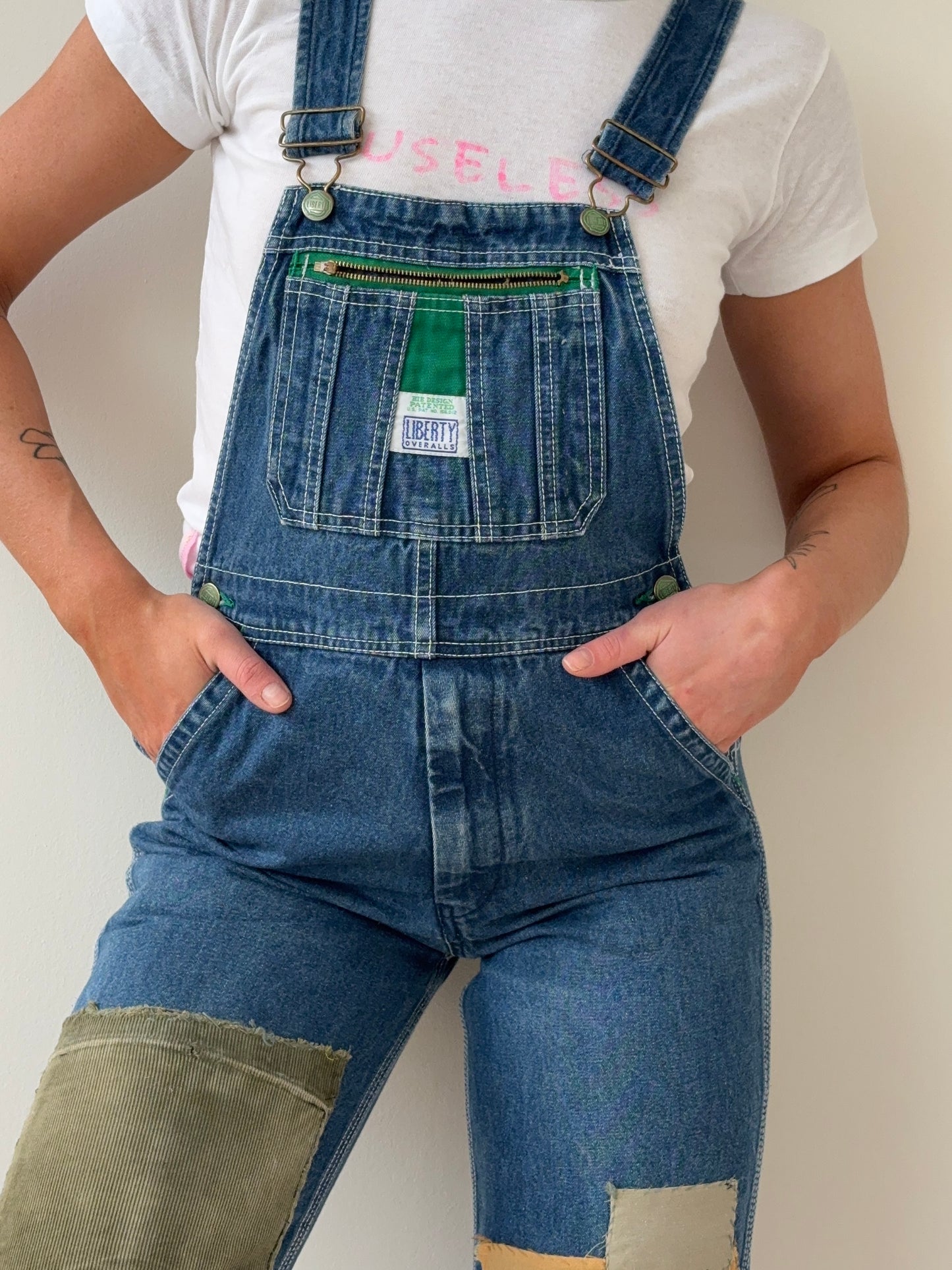 Patched overalls