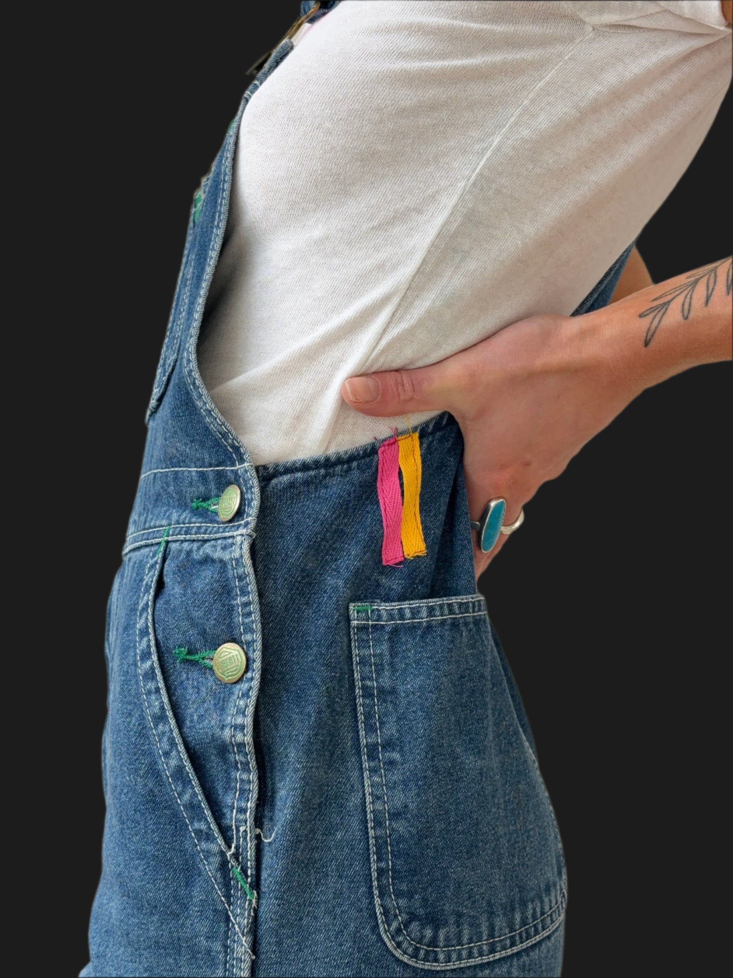 Patched overalls