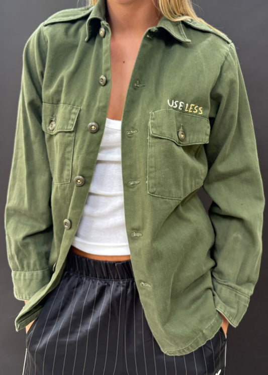 Army Shirt with Embroidery