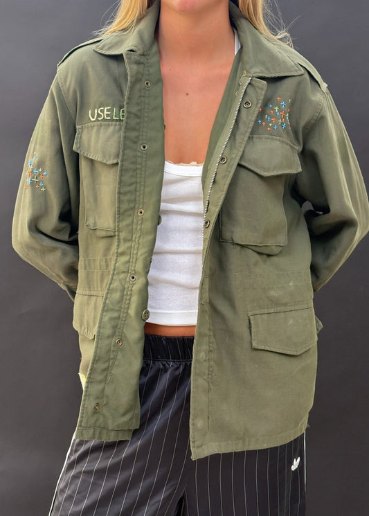 Army Jacket with Embroidery