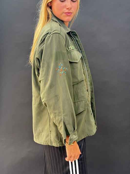 Army Jacket with Embroidery
