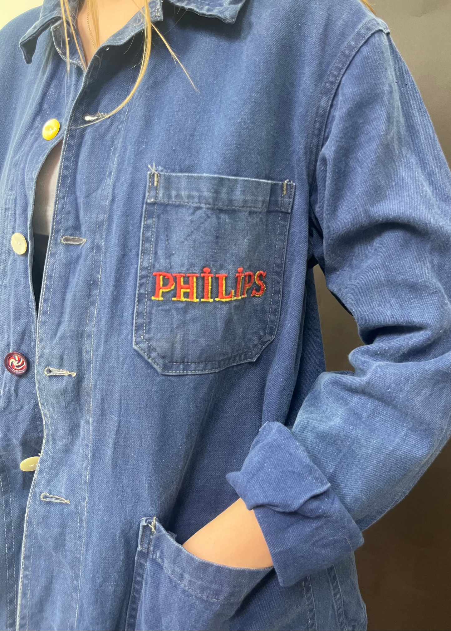 Upcycled Blue Workwear Jacket