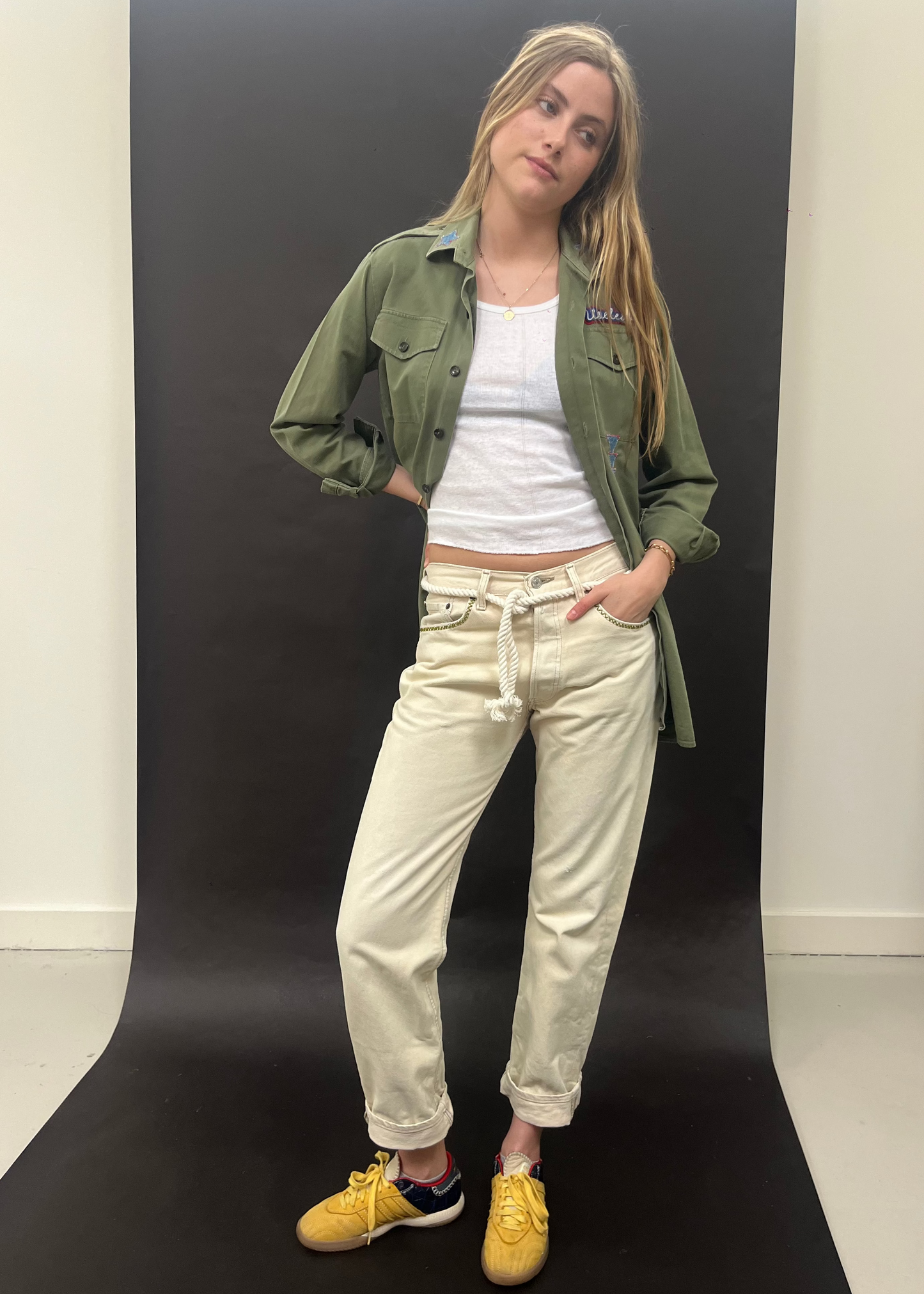 Levi's Zig Zag Stitching Pale Denim