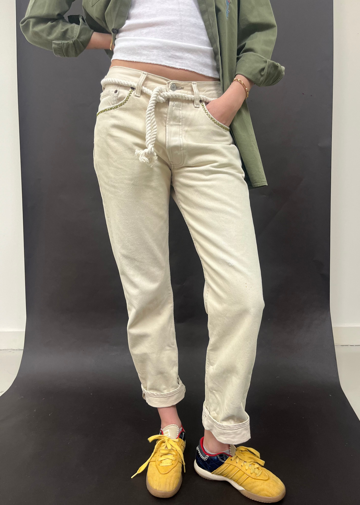 Levi's Zig Zag Stitching Pale Denim