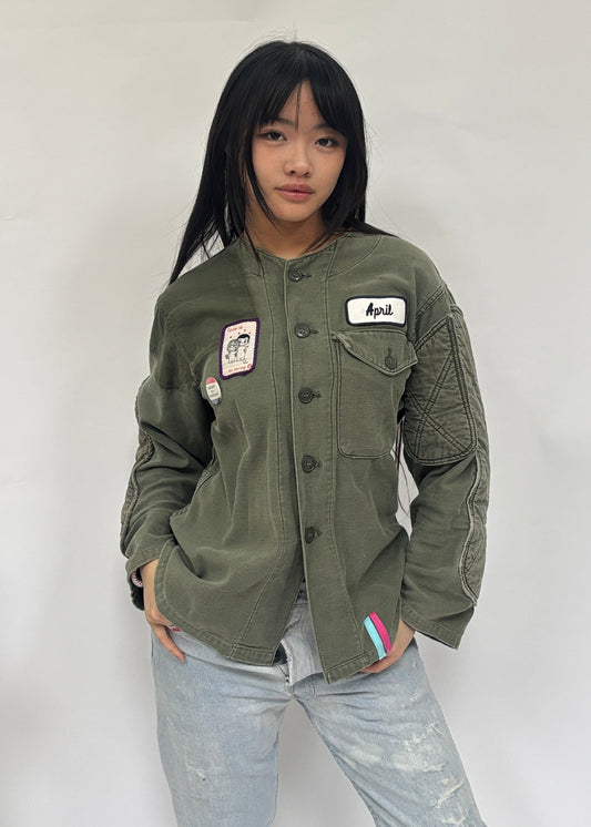 Army Jacket With Appliqué