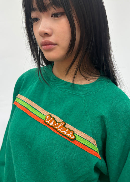 Green Stripe Sweatshirt