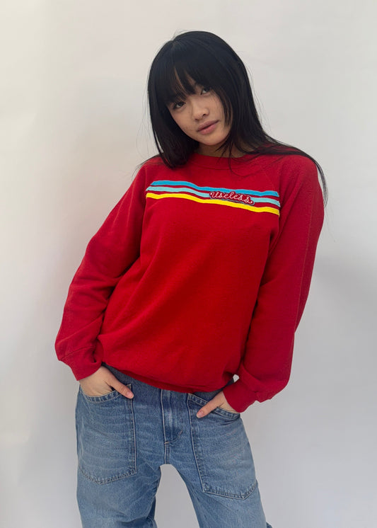 Red Stripe Sweatshirt