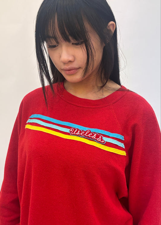 Red Stripe Sweatshirt