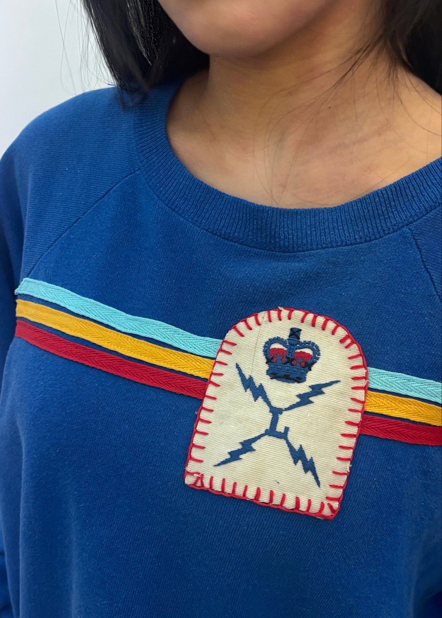 Blue Stripe Sweatshirt