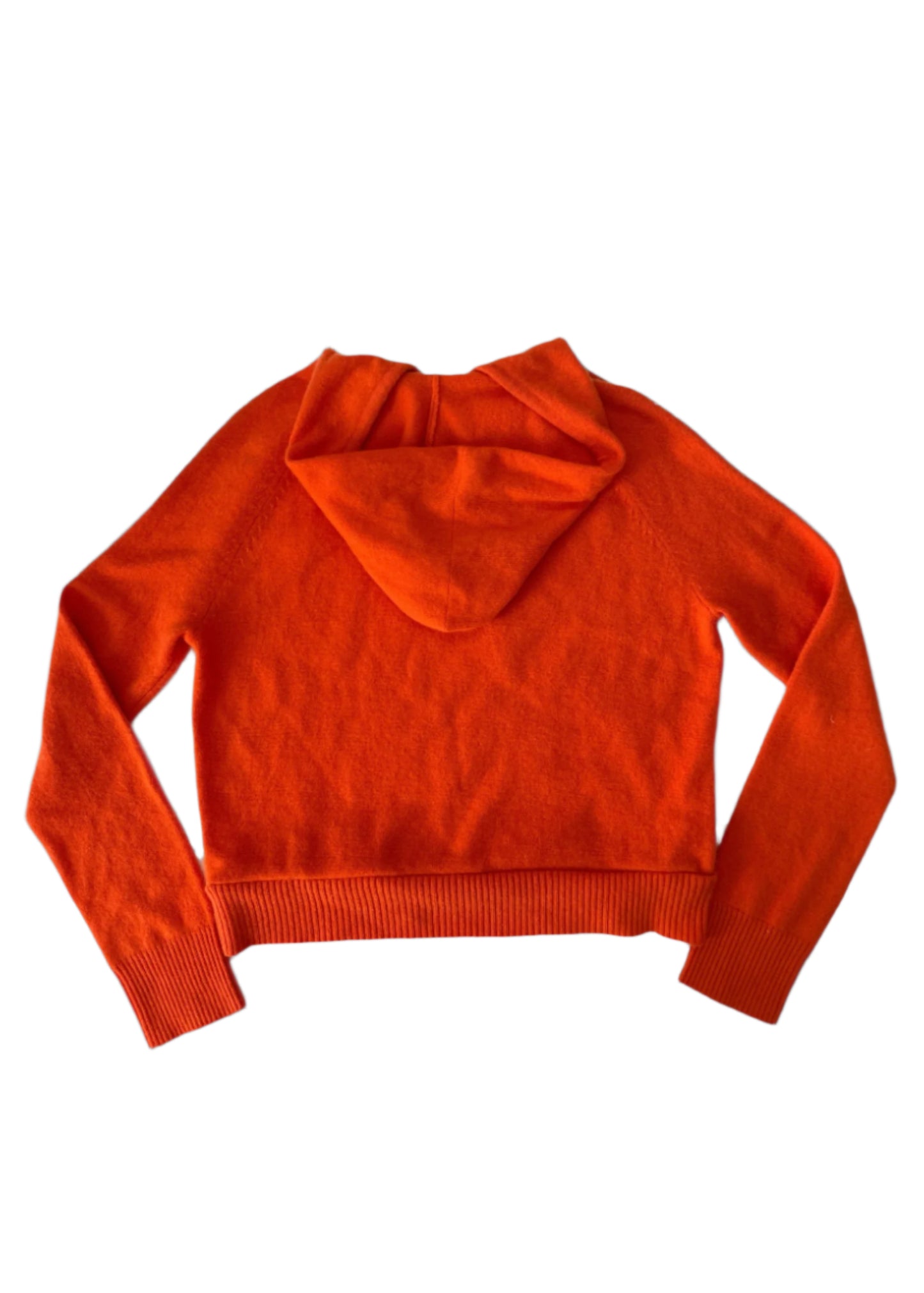 Reworked Orange Cashmere Hoodie