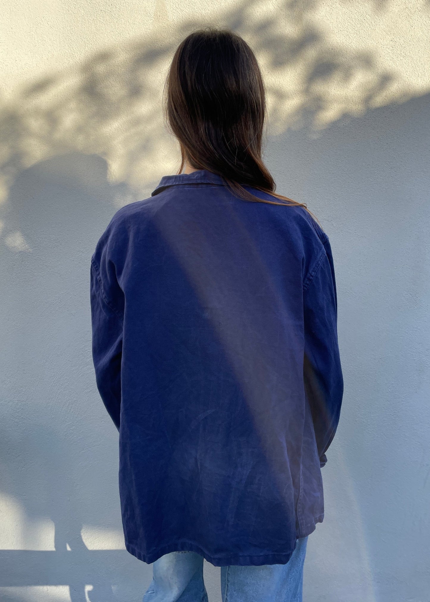 Blue Patched Worker Jacket