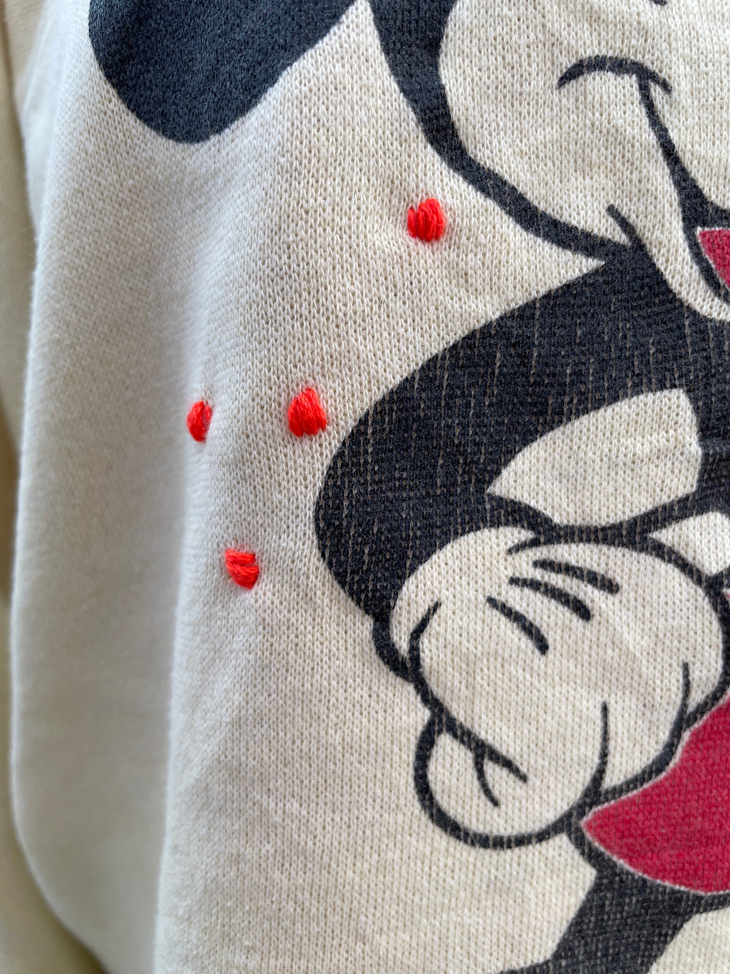 Mickey Mouse Pale Yellow Sweatshirt