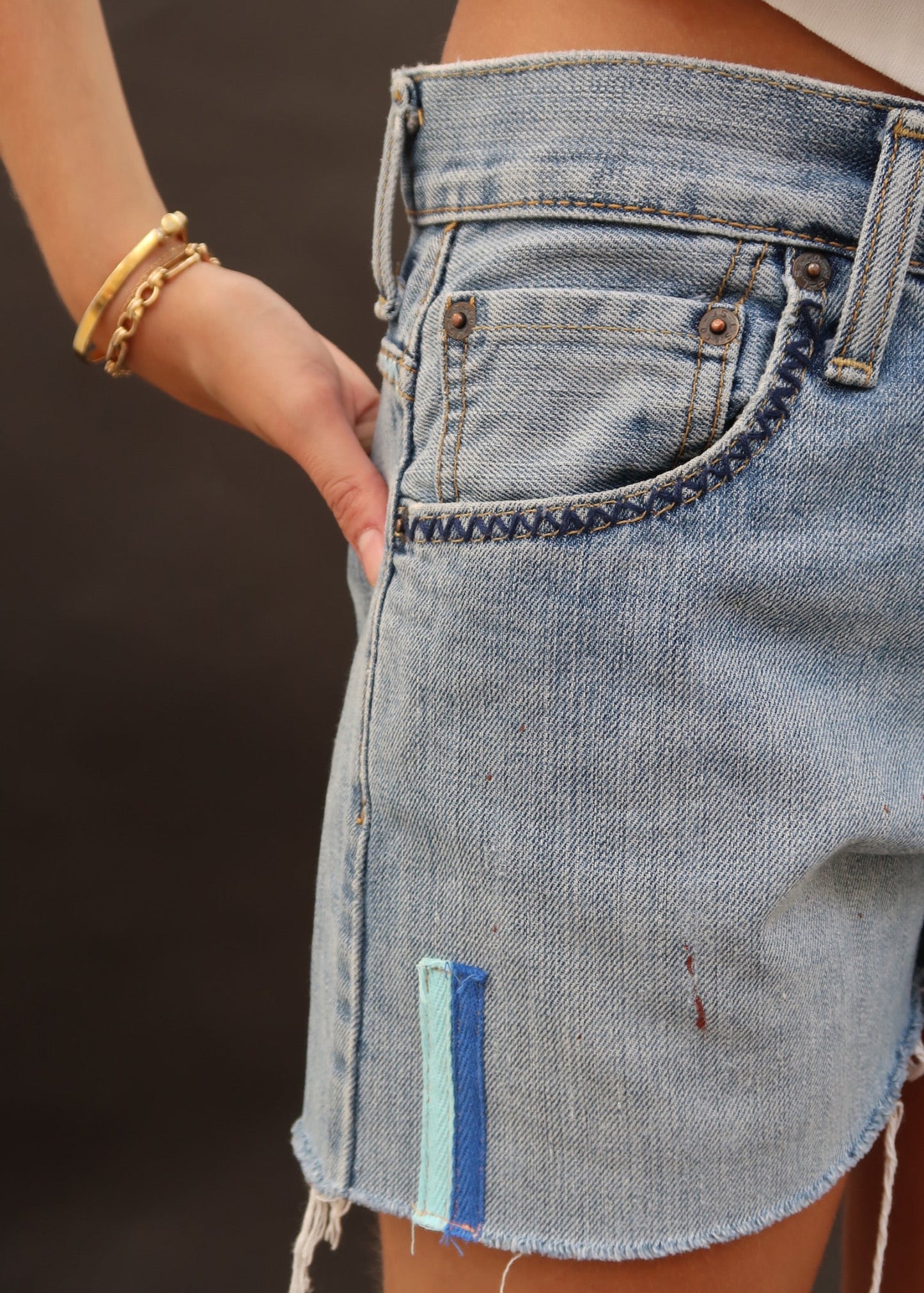 Levi's Cut-Offs Double Blue Tab