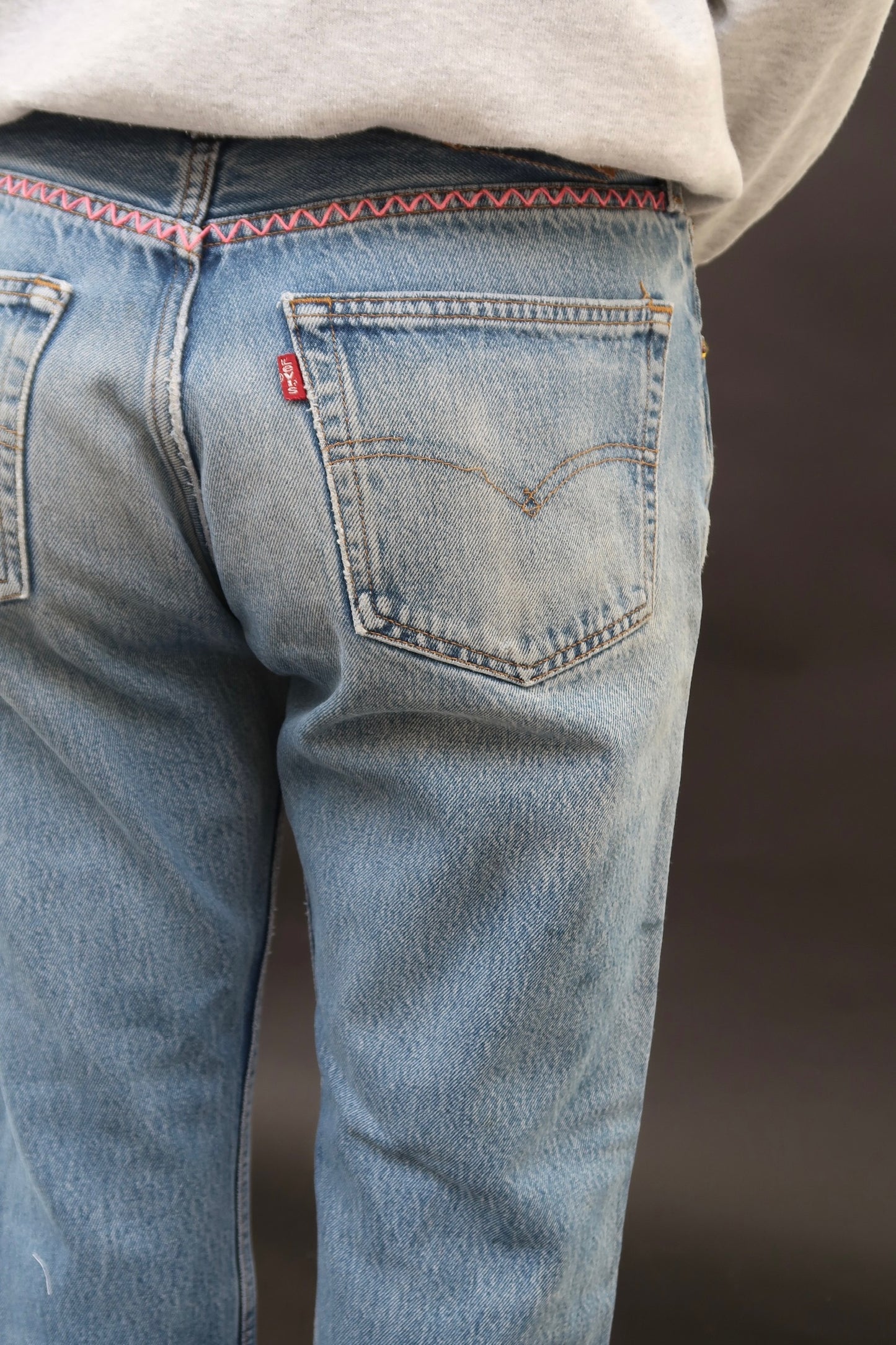 Vintage Levi's 501s with Zig Zag Embroidery