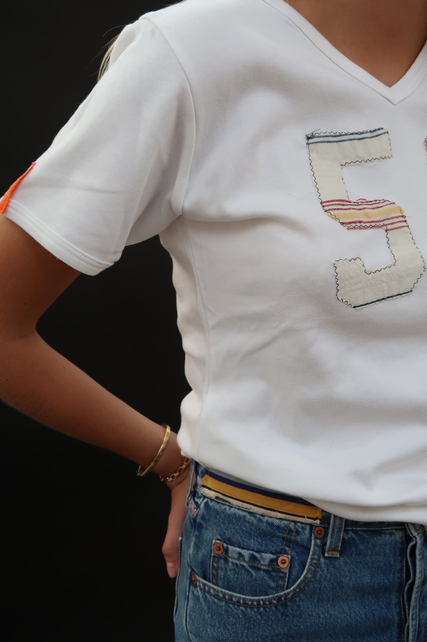 Number Appliqué T Shirt