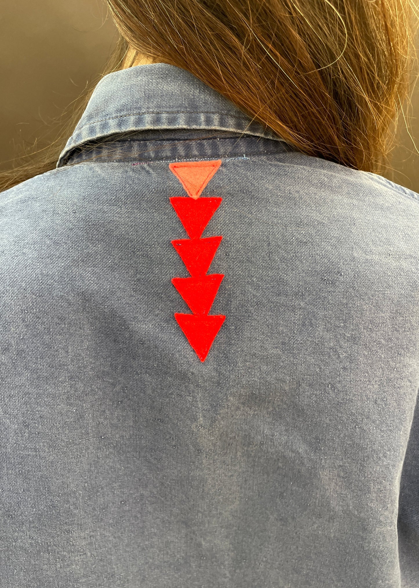 Upcycled Blue Work Wear Jacket