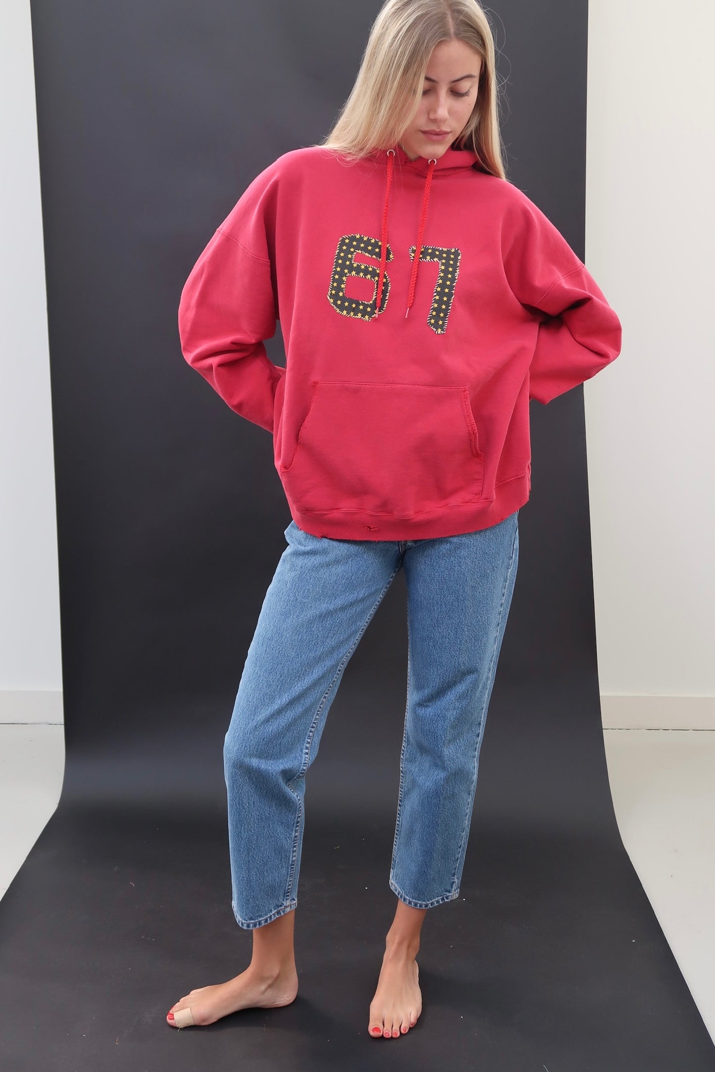 Appliqued '67' Hoodie